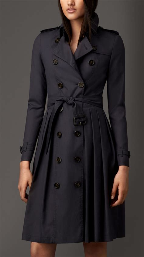 silk trench coat burberry|burberry brit trench coat women's.